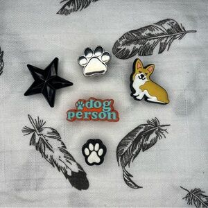 🐾Cute Dog and Paw Croc Charms 🐾🐶Set of 5 🐶 🐾